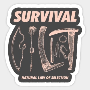 Survial natural law of selection Sticker